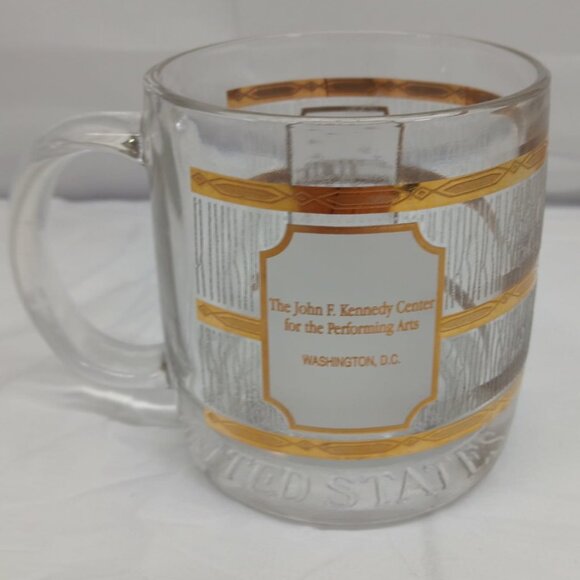 JFK Performing Arts Glass Coffee Mug - Picture 1 of 9